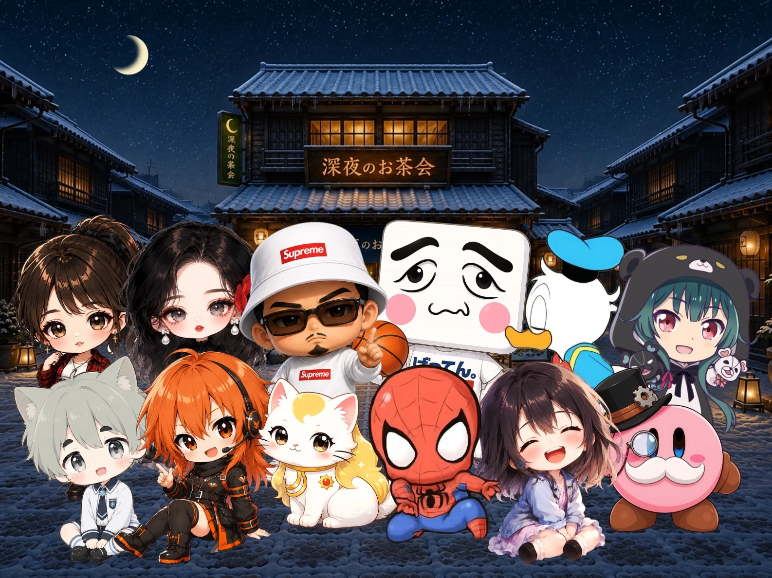 深夜のお茶会 同盟メンバー紹介イメージ