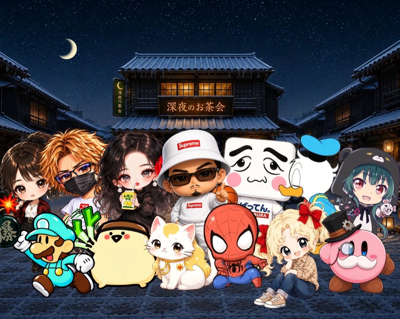 深夜のお茶会 同盟メンバー紹介イメージ